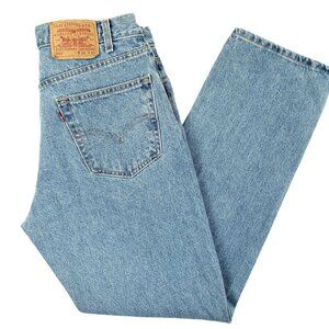 Vintage Levi's 505 Men's 34x30 Jeans Fit Straight Leg Denim Light Wash Y2K Retro